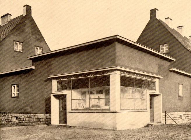 Ernst May, kiosk przy ul. Karmelkowej, Wrocław 1922-1924, materiały prasowe Muzeum Architektury we Wrocławiu