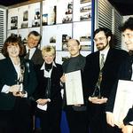 Od lewej: Joanna Łuksza, Ewa Kuryłowicz, Stefan Kuryłowicz, Piotr Kuczyński, Fryderyk Szymański, Tomasz Gientka