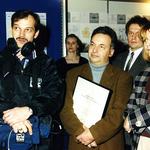 Ryszard Girtler w towarzystwie ekipy WOT z Anną Radwańską