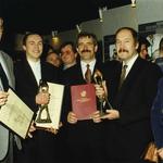 Od lewej: architekci Jakub Wacławek i Grzegorz Stiasny, Jerzy Smoczyński (burmistrz gminy Białołęka), Jacek Kaznowski (przewodniczący Rady Gminy), Irena Szymczyk (sekretarz gminy)