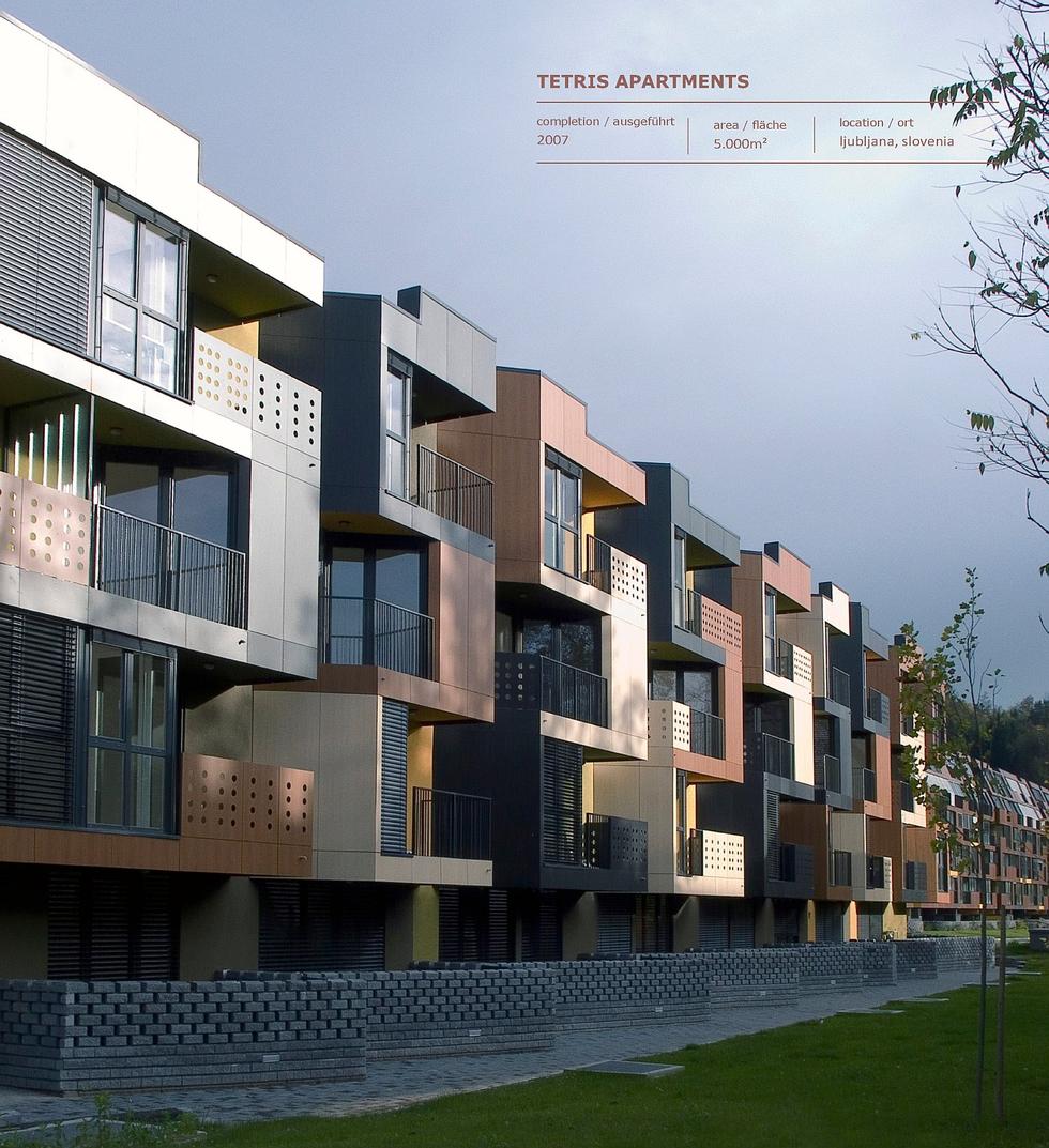 Apartamnety Tetris, Lublana, Słowenia. Autorzy: OFIS Arhitekti