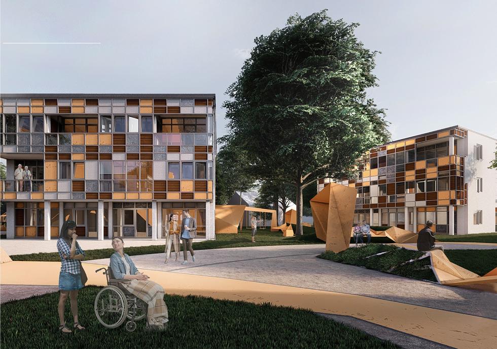 Projekt osiedla socjalnego at-NEW we Wrocławiu
